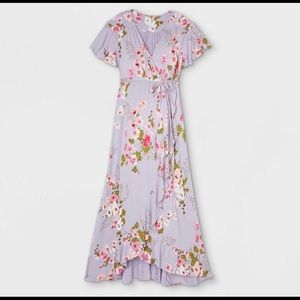 NWOT Maternity Short Sleeve Wrap Dress
